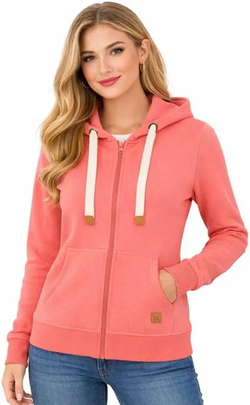 Blu Apparel Womens Zip Hoodies Extra Warm women's