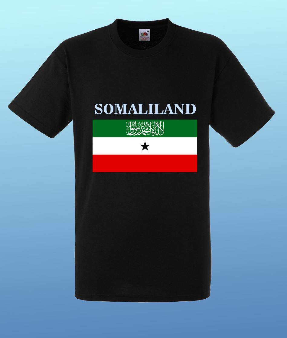 Black T-Shirt for Somaliland